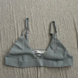 Blue Zara halter top/ bra